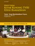 Materi Kajian Kitab Kuning TVRI Edisi Ramadhan