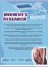 JURNAL MIDWIFE S RESEARCH