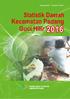 kaurkab.bps.go.id Statistik Daerah Kecamatan Padang Guci Hilir 2016 Halaman i