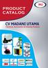 PRODUCT CATALOG. CV MADANI UTAMA Chemical, Accessories & Cleaning Products