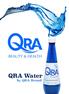 QRA Water by QRA Brand