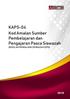 KAPS-04 Kod Amalan Sumber Pembelajaran dan Pengajaran Pasca Siswazah SEKOLAH PENGAJIAN SISWAZAH (SPS)