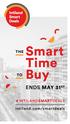 Smart Time. Buy ENDS MAY 31 ST THE. intiland.com/smartdeals # INTILANDSMARTDEALS