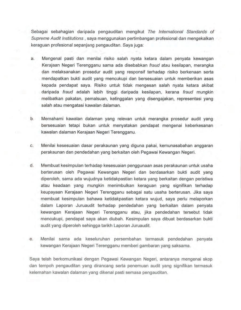 Jabatan Audit Negara Laporan Ketua Audit Penyata Kewangan Kerajaan Negeri Dan Prestasi Kewangan Agensi Negeri Terengganu Pdf Download Gratis