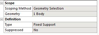 23 berikut: Gambar 3.23. Fixed support Setelah semua step diatas dilakukan maka step pada explicit dynamics (A5) telah di