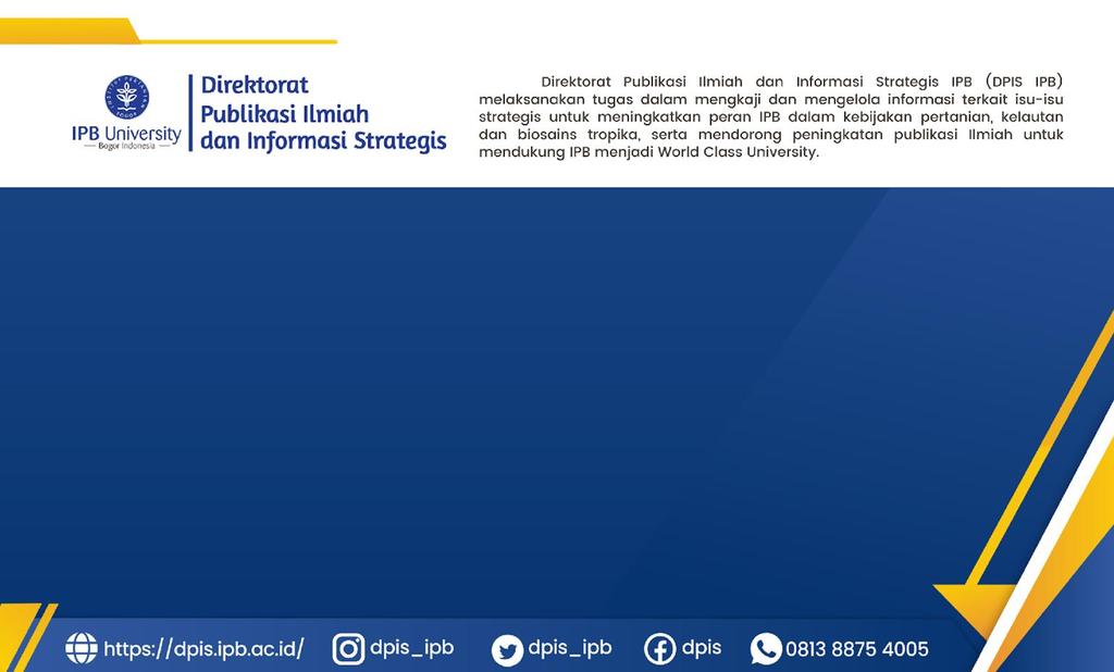 Direktorat Publikasi Ilmiah dan Informasi Strategis (DPIS), IPB University Gedung LSI Lantai
