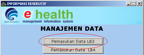 untuk laporan LB3, LB4 dan SPM, proses data entry harus dilakukan melalui