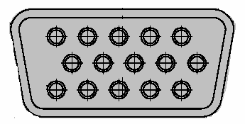 Kabel VGA Sambungkan kabel signal ke bagian output dari VGA pada kartu graphis di komputer. Kemudian kencangkan sekrupnya.