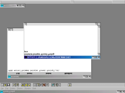 Modul 1. Lingkungan Visual Prolog 2 baru dengan judul NONAME. Editor ini layaknya seperti editor teks standar lainnya, seperti NOTEPAD yang dimiliki oleh MS Windows.
