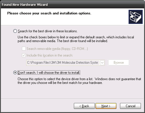 Instalasi Windows XP Firmware Upgrade Driver (2)