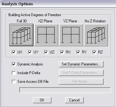 26. Membuat mode dengan cara klik Analyze Set Analysis Option