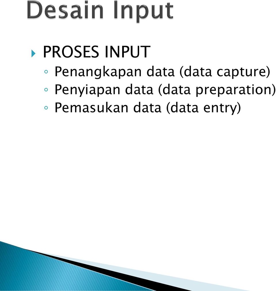Penyiapan data (data