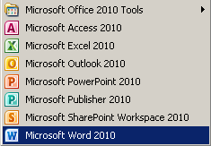 3 Memulai Microsoft Word 2010 Memulai Microsoft Word 2010 Sekarang mari kita lihat langkah yang diperlukan untuk membuat dokumen. Klik dua kali ikon Word 2010 di desktop dan Word akan terbuka.