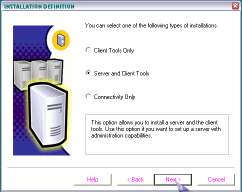 Tahapan ketujuh Install SQL Server 2000 Pilih tombol Yes, lalu akan muncul tampilan
