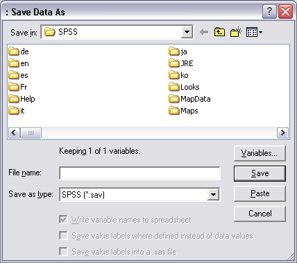 Gambar 9. Tampilan data editor setelah pendefinisian variabel 4. MENYIMPAN DATA Menyimpan dokumen adalah merekam semua dokumen ke dalam disket atau hard disk. Data dalam SPSS mempunyai ekstensi sav (.