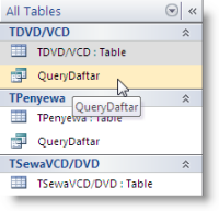 Membuka dan Menjalankan Query Untuk membuka dan menjalankan query langkahnya sebagai berikut: I. Bukalah database yang diinginkan. II.