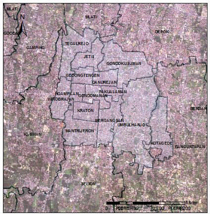 meningkatnya kebutuhan akan ruang, proses pengkotaan atau biasa disebut dengan proses urbanisasi terjadi disekitar Kota Yogyakarta. Gambar 2.