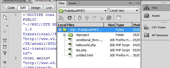 PRAKTIKUM PHP 4 1.