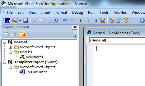 Kemudian masuk ke tab developer, pilih Visual Basic.