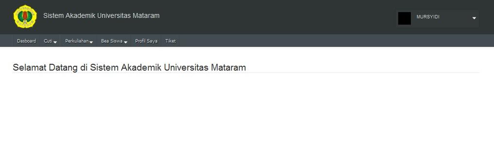 SIAKAD (function description, Student User view) PENDAHULUAN SIAKAD Universitas Mataram, adalah sistem informasi akademik terintegrasi yang Memiliki fitur Utama yang terkategori menurut