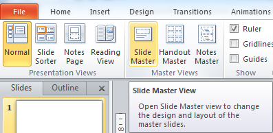 Dimulai dengan tata letak slide master, tata letak slide judul, tata letak judul dan isi, tata letak kop seksi, tata letak perbandingan (slide dengan dua isi) dan beberapa macam tata letak lainnya.