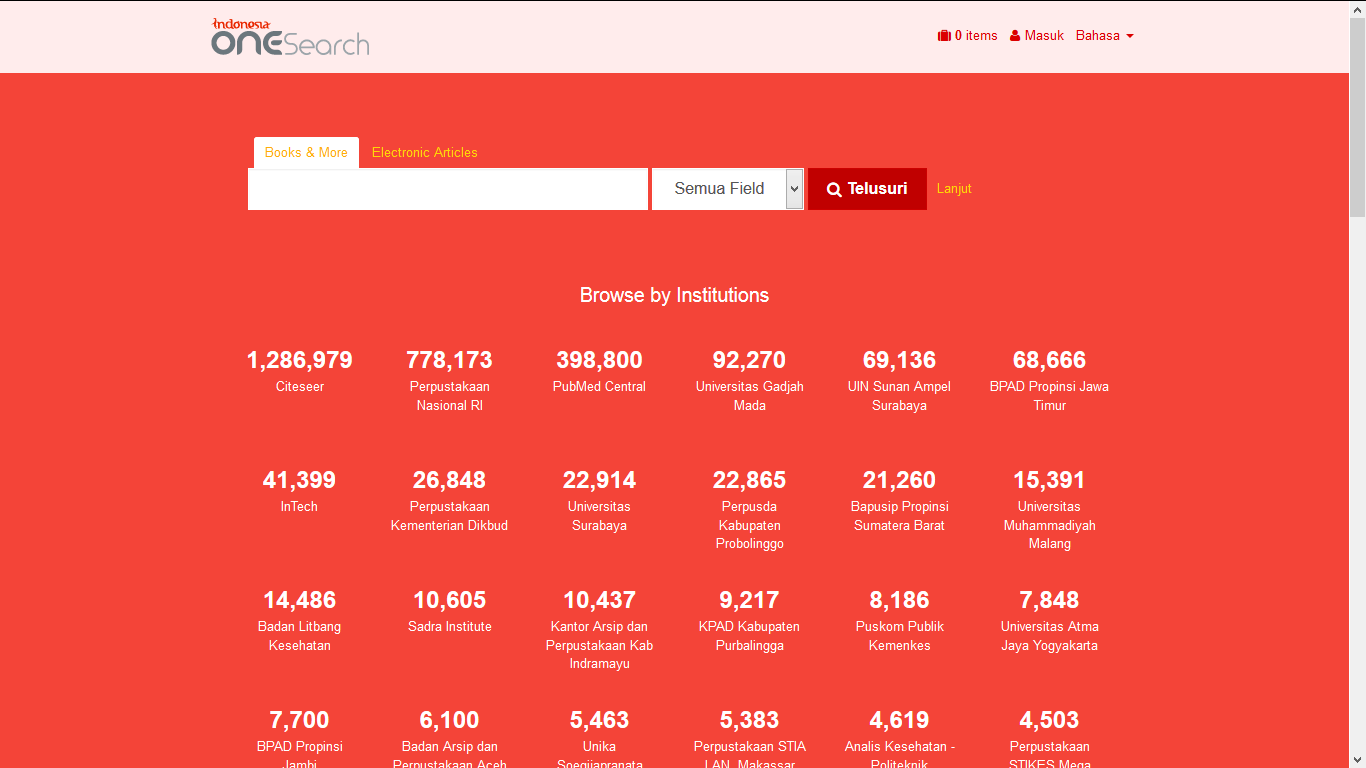 INDONESIA ONE SEARCH http://onesearch.
