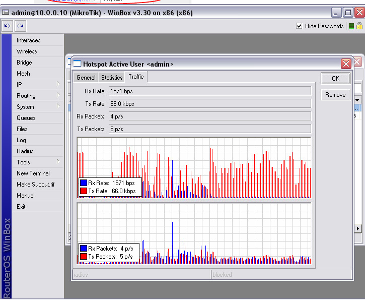 BAB IV IMPLEMENTASI Gambar Topologinya sebagai berikut : Konfigurasi via winbox dari computer client Download winbox.