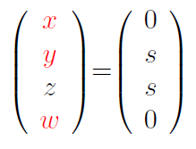 BEBT : SOLUSI : x = 0 y z = 0 y = z w = 0 atau dengan s bilangan real