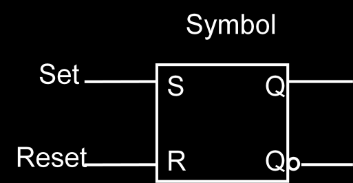 Gambar 5.3. S-R Latch tabel eksitasi dari S-R latch memperlihatkan bahwa pada kondisi S = dan R =, nilai output Q dan Q' sama sehingga keadaan ini dinamakan keadaan terlarang (illegal). Tabel 5.