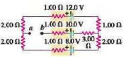 4. Perhatikan gambar rangkaian listrik di atas. Arus yang melalui hambatan 2 sebesar: A. 0,1 A B. 0,2 A C. 0,3 A D. 0,4 A E.