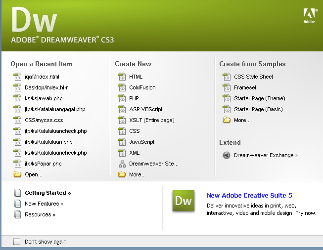 Membina Laman Web Mudah Menggunakan Adobe Dreamweaver CS3 Oleh: Shamsuddin B Ahmad Jabatan