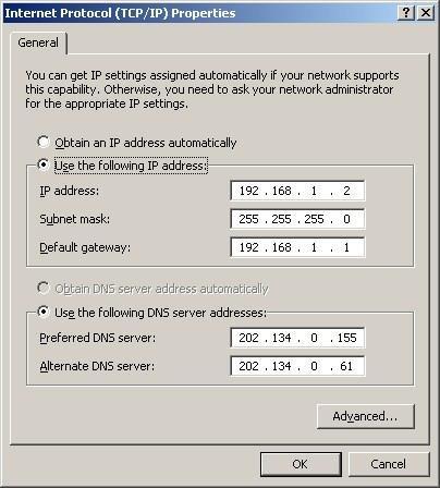 55 Gambar 34 Setting IP addrees pada server dengan IP publik dan DNS Server Setting IP addrees pada Client, langkah-langkahnya sebagai berikut: 1.
