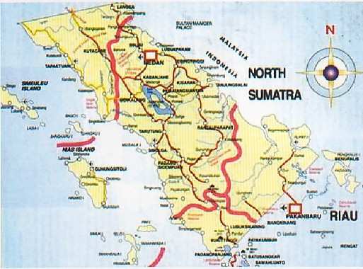 Ekosistem Sumatera Dibedakan menjadi 6 bagian: 1. Dataran sepanjang pantai timur, 2. Daerah berombak hingga bergelombang Rantau Prapat, Pematang Siantar-Pancurbatu Pancurbatu, 3.