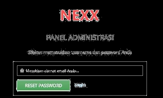 Gambar Halaman Lupa Password Panel CMS Password baru akan dikirimkan ke alamat email Anda, dan Anda dapat menggunakan password ini untuk melakukan login.