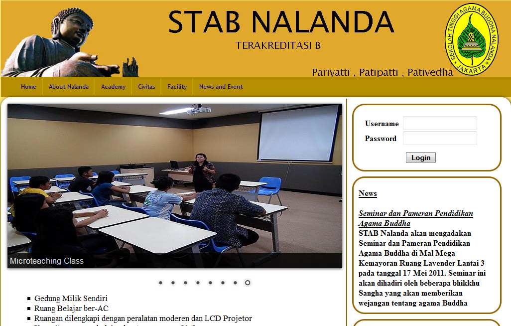 Gambar 4.283 Web Profile Facility Lab Bahasa Gambar 4.