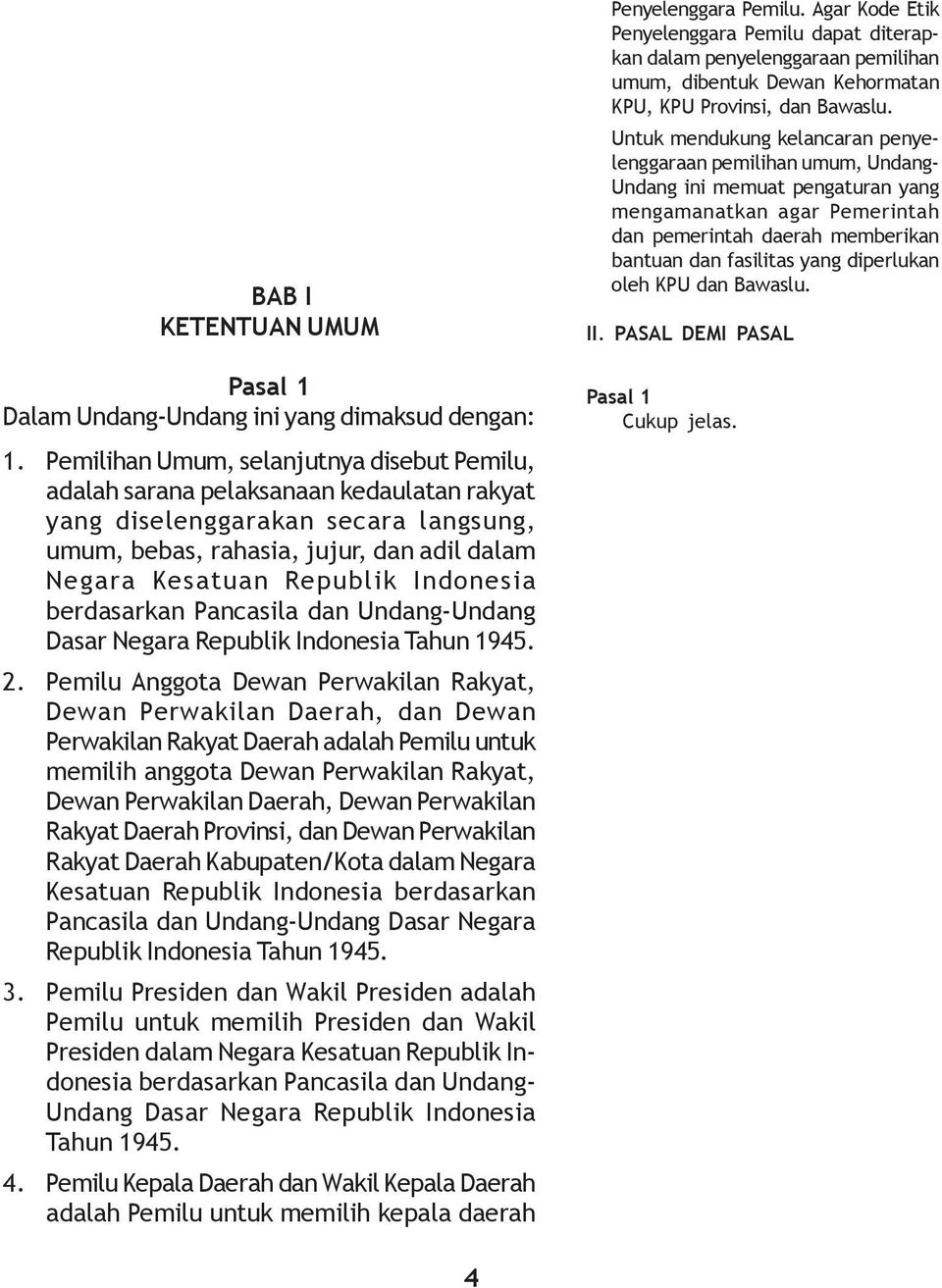 Indonesia berdasarkan Pancasila dan Undang-Undang Dasar Negara Republik Indonesia Tahun 945. 2.