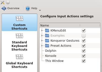 5 Menambahkan Shortcut Key Kita bisa mengasosiasikan shortcut key untuk seluruh aplikasi yang terinstal dengan KDE. KDE punya Control Panel ajaib yang bernama KDE System Settings.