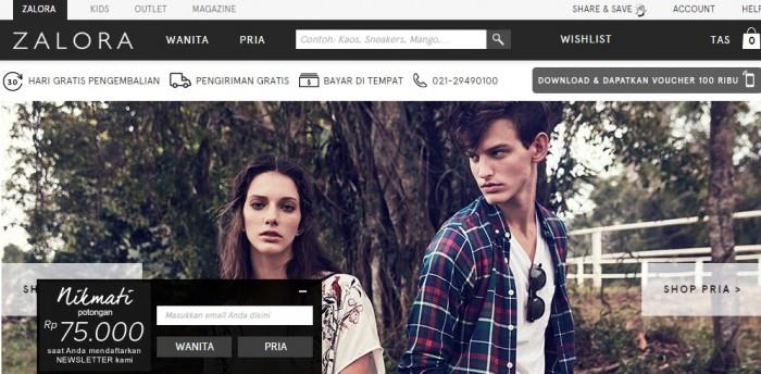 H. ZALORA.CO.ID Zalora Indonesia adalah situs belanja Online yang menyediakan kebutuhan mode pakaian yang terdiri dari produk berbagai merek, baik lokal maupun internasional.