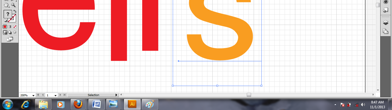 39 - Logotype Deli s Pada tahap ini desainer membuat logotype Deli s menggunakan jenis font sans serif dengan pola yang tidak sejajar seluruhnya, font deli menggunakan warna merah dengan letak font