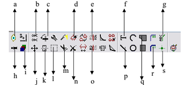 Gambar 8. Menu Toolbox Pada Eagle Soft Keterangan gambar 8. a. Show : digunakan untuk menampakkan hubungan antar jalur yang dipilih b. Copy: digunakan untuk menyalin komponen c.