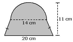 L trapesium 15 cm 13 cm 1 cm 5 cm 5 cm 1 1 t( a b) 1(15 5) 40 cm 7.