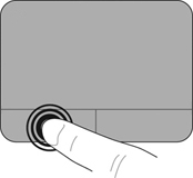 Memilih Gunakan tombol Panel Sentuh seperti tombol kiri dan tombol kanan pada tetikus eksternal. Menggunakan gerakan jari pada Panel Sentuh Panel Sentuh mendukung beragam gerakan.