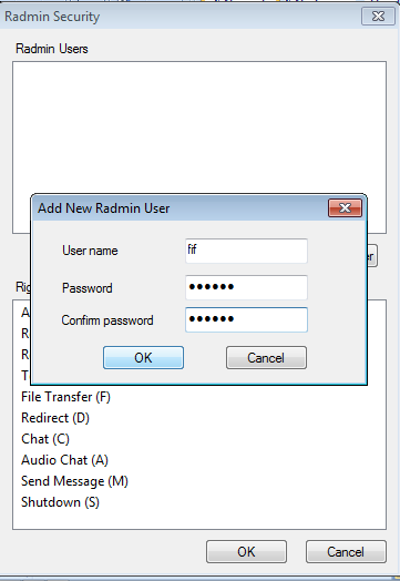 Gambar 7. Add user Klik add user untuk menambahkan user account.