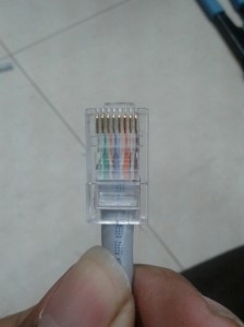 Gambar 4.3 kabel Unshielded Twisted Pair sudah siap digunakan 5.