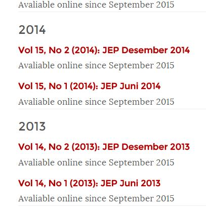 1. Jurnal yang baru dan belum memperoleh ISSN akan menerbitkan jurnal secara elektronik cukup memiliki 1 nomor ISSN dan dimulai dengan vol. 1 no.1 2.
