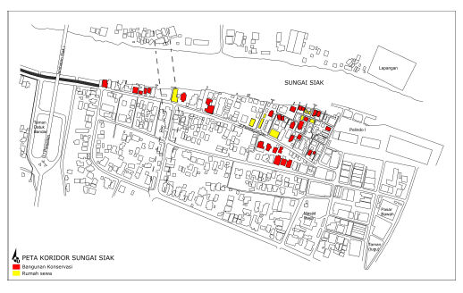 Peta batas-batas sebagian DAS Siak dan rencana wilayah penataan Sumber: Dinas