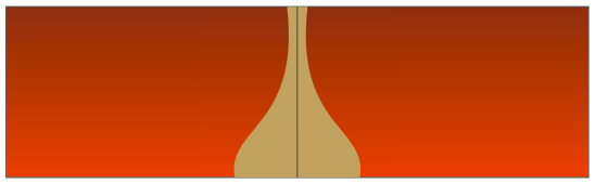 Gambar Posisi objek setelah proses Align and Distribute 19. Lakukan hal yang sama pada objek yang berwarna Gold sebelah kiri (untuk align = right).