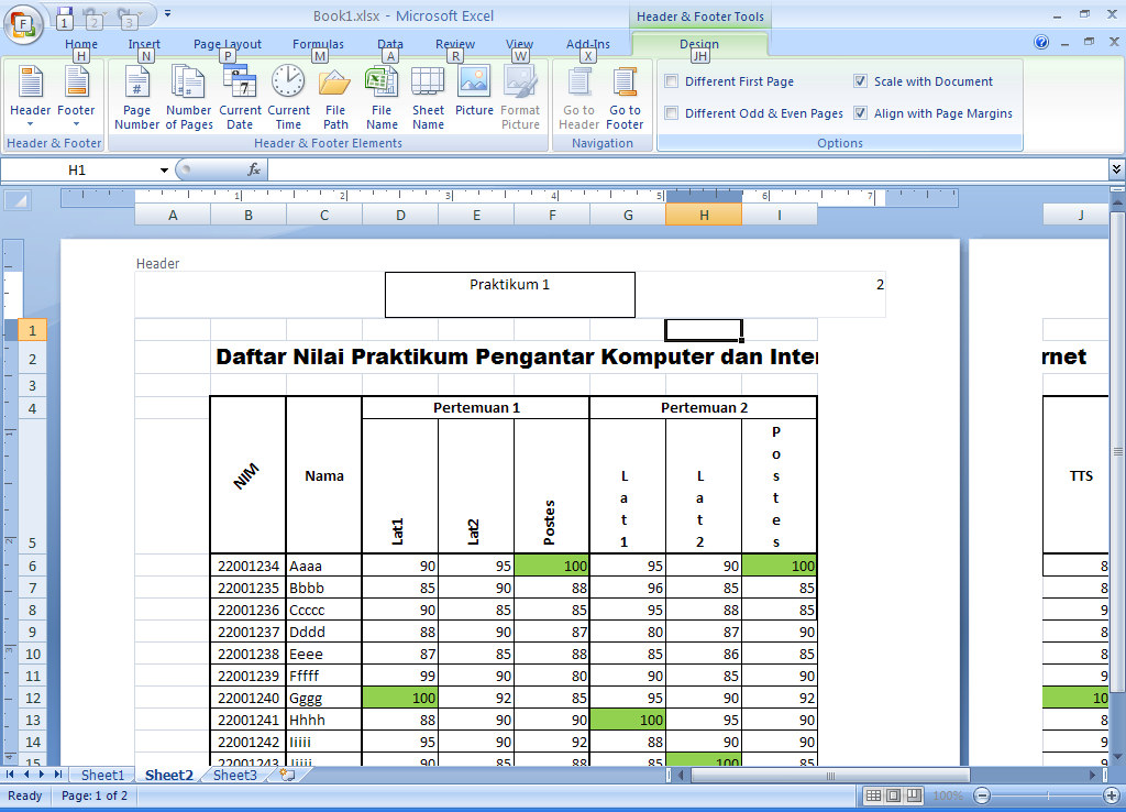 o Menggunakan Rumus (Formula) Rumus merupakan bagian terpenting dari Program Microsoft Excel, karena setiap tabel dan dokumen yang kita ketik akan selalu berhubungan dengan rumus dan fungsi.