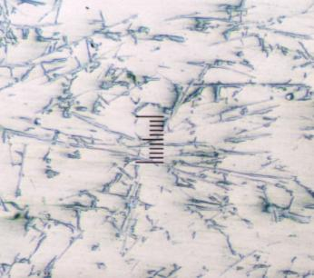 Struktur mikro spesimen pada temperatur cetakan