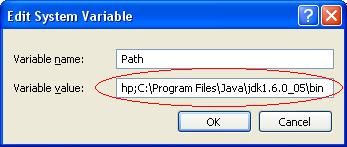Cari variable Path. Pada bagian System variables dan klik Edit. Tambahkan satu nilai pada Variable Value yaitu folder binary instalasi JDK.